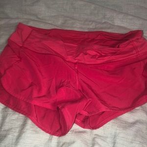 Pink lululemon shorts